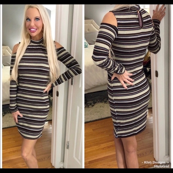 ♥️2♥️ stripped ribbed transitional dress - Picture 5 of 5